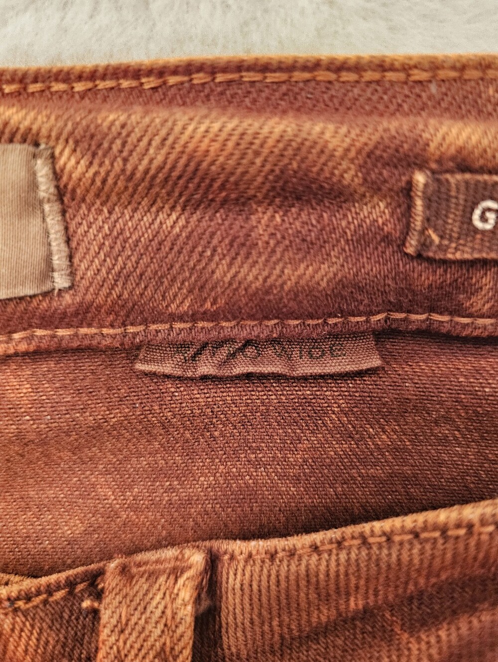 Judy Blue Retro Wide High Rise Pumpkin Spice Jeans Size 3/26 - Picture 11 of 13